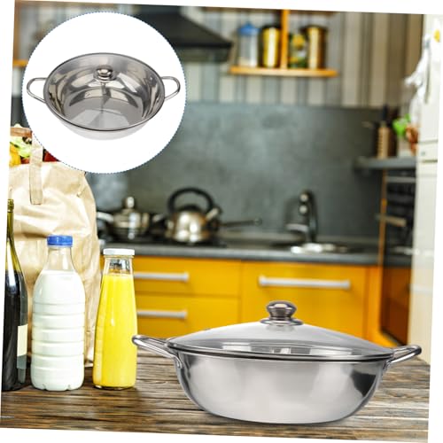 Pot à hot pot induction avec diviseur pour éviter le mélange des bouillons