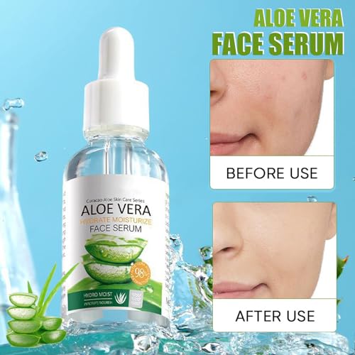 Skincare Gift Set For Teenage Girls, 5Pcs Aloe Vera Skin Care Kits for Teenage Girls Gift Set, Including Eye Cream, Face Serum, Face Cream Hand Cream and Lip Balm for Hydrating Travel Kit - Image 3