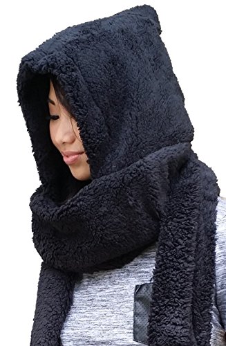 Super Cute Extra Thick Cozy Fluffy Winter Warm Hoodie Gloves Pocket Hat Scarf Great Christmas Gifts4