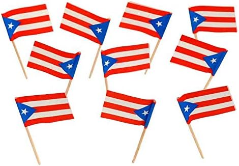 Puerto Rico | Puerto Rican Flag Toothpicks (100)