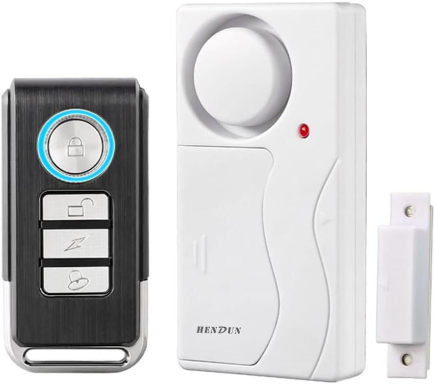 HENDUN Wireless Remote Door Alarm When Opened, Windows Open Alarms, Magnetic Security Sensor, Pool Safety for Kids, Alzheimer's Care