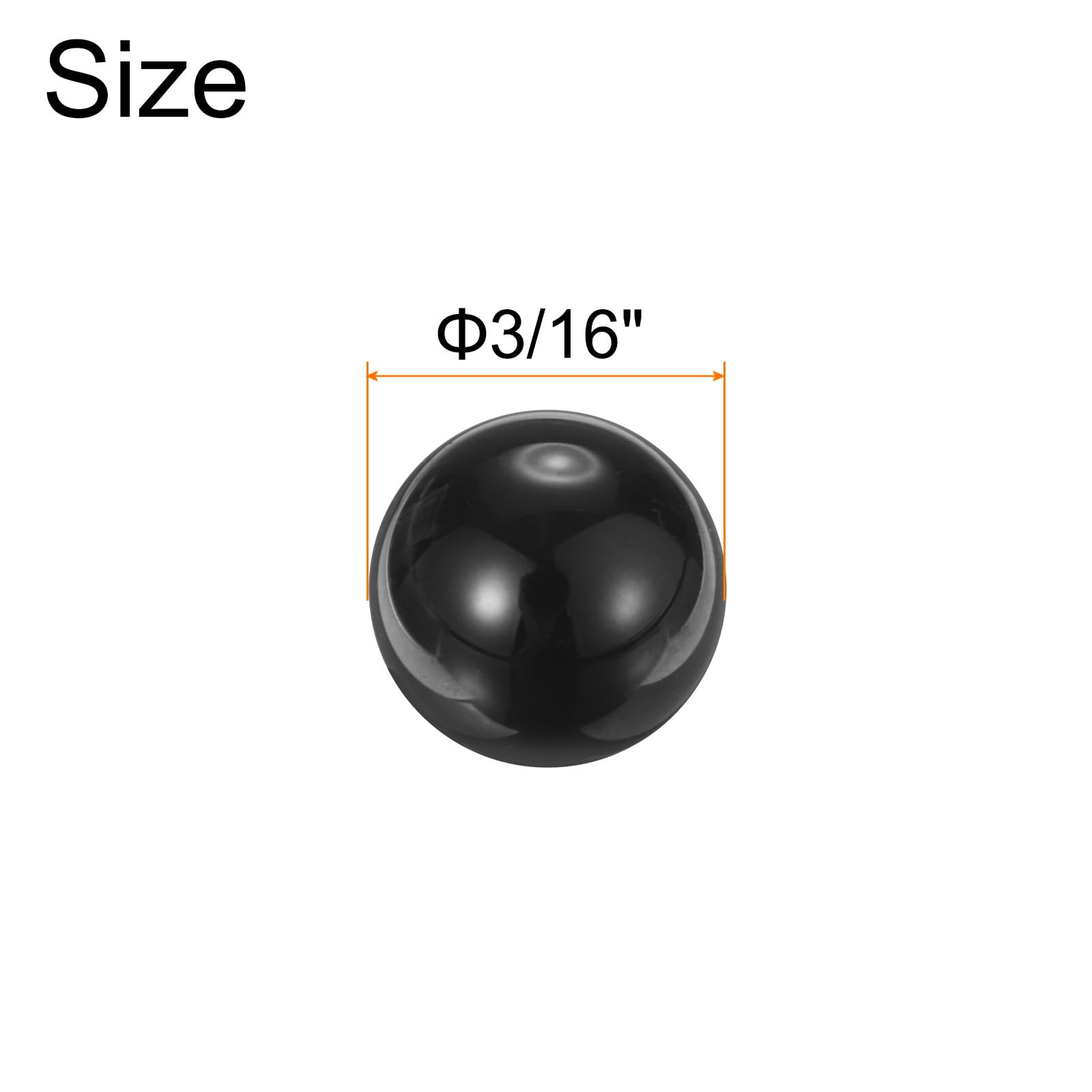 QUARKZMAN 100Pcs Billes en Céramique de 3/16" (4.763mm) en Nitrure de Silicium Si3N4, Billes en Céramique de Précision G5