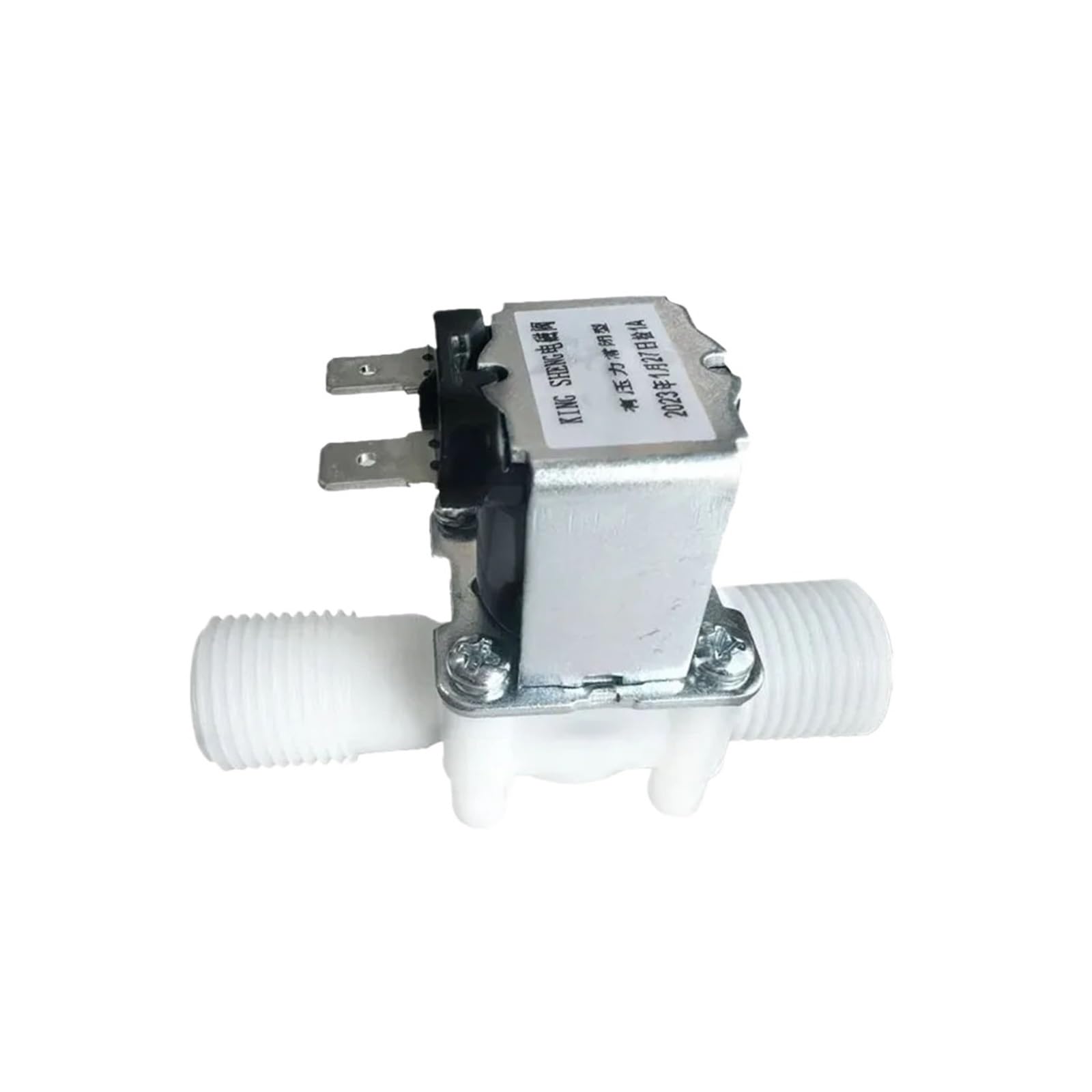 Électrovanne plastique 12V NO 3/4 pouce pour contrôler le débit d'eau sans pression