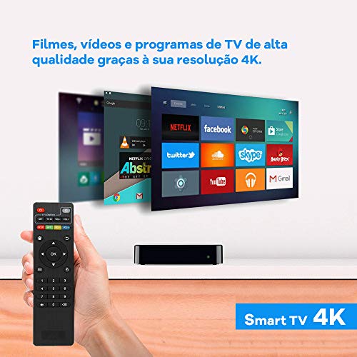 Smart Tvbox 8gb + 128gb 4k Android 11.1 TV Interativa