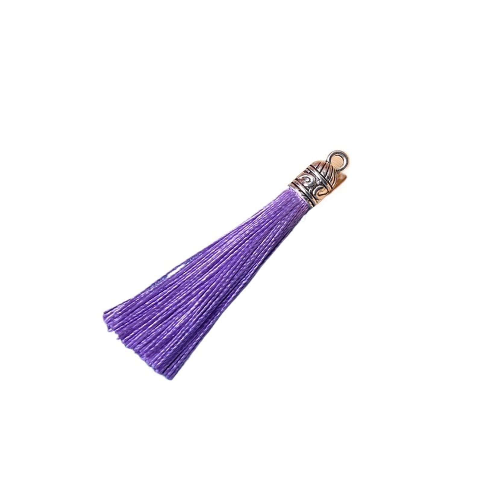 Ornamental tassel, Tassels Decoration Silky Handmade Mini Crafting Tassel for Bracelets DIY Craft