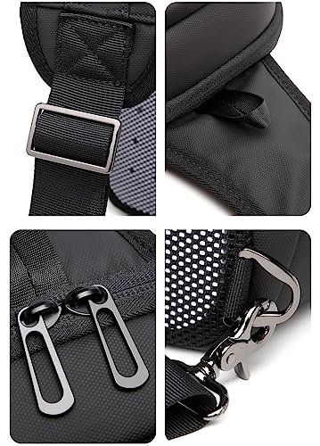 Sling Bag For Mens Crossbody Bag, Lightweight Chest Bag Sling Backpack With Usb Charging Port For Walking Hiking (Black) #TOP3