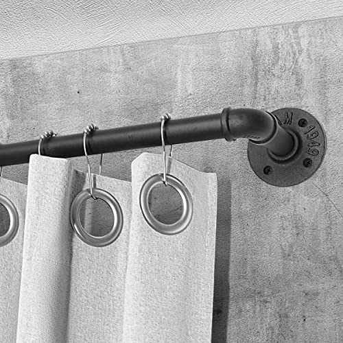  Schwarze industrielle Gardinenstange, 80-300cm, romantische Ver-darkern-Gardinen für Fenster
| Schwarze industrielle Ga