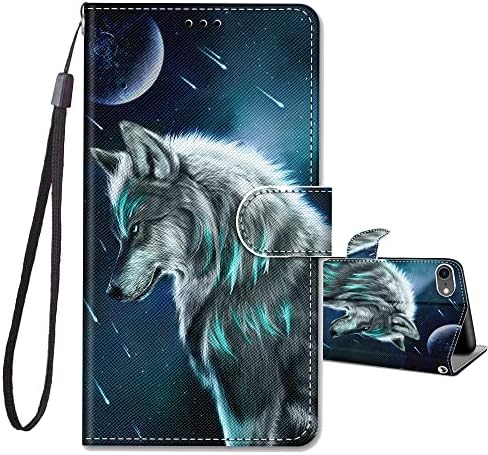 JRIANY Case for iPhone SE 2022 / SE 2020, iPhone 8 & iPhone 7, PU Leather Wallet Case with Card Holder Cute Pattern Shockproof Cover Flip Case Compatible with iPhone SE 3rd Gen - Rose