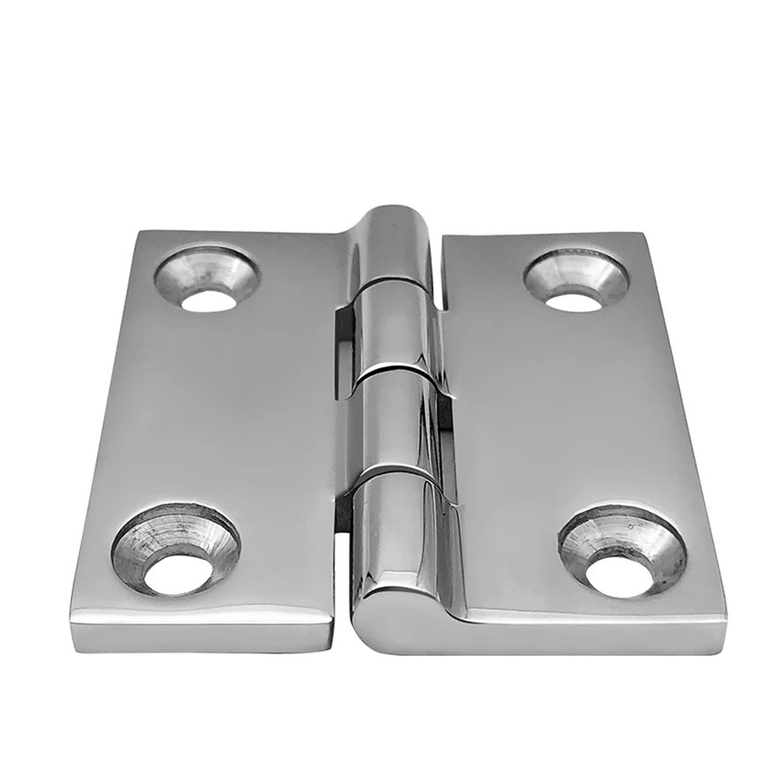 HKVTVCYPYA 2pcs 316 Stainless Steel Square Casting Hinge Industrial Metal for Loose-Leaf Cabinet Glass Door(50x50mm)