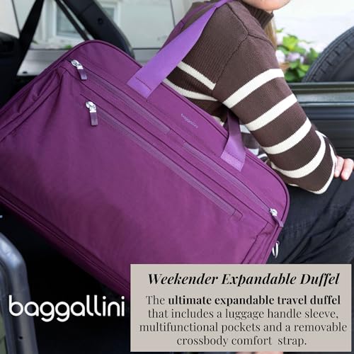 Baggallini Weekender Expandable Duffel - Lightweight 11x17 Inch Overnight Travel Bag2