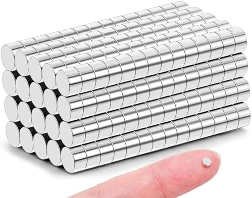Delaga 250 Stück Magnete, 3x2mm Kleine Magnete | Mini Magnet für magnettafel, 3D Druck, Maschinenbau, Montage, Metallverarbeitung und Industrie