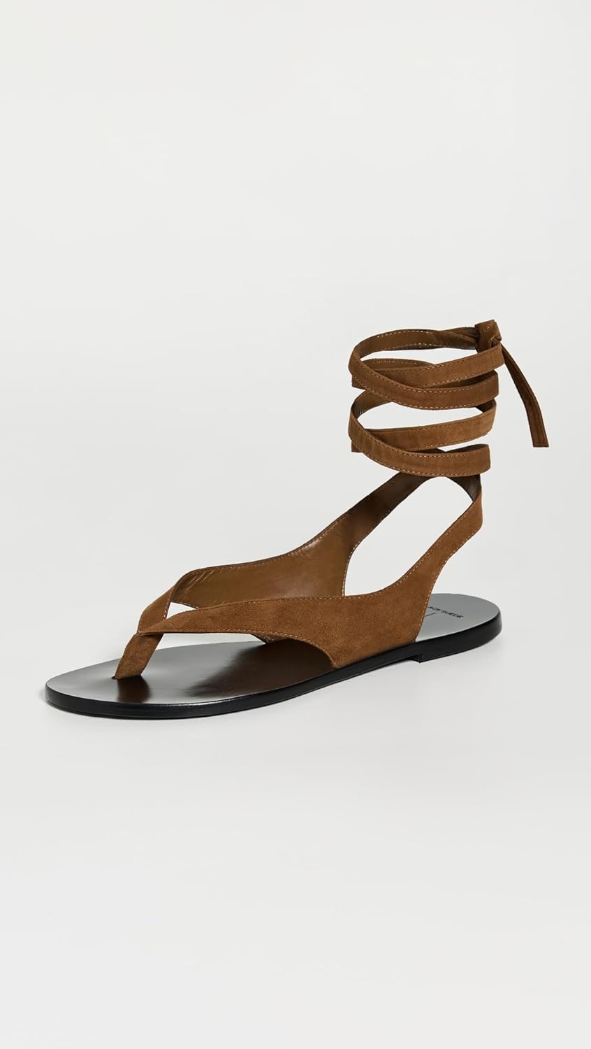 Black Suede Studio Women's Tres Sandals - Image 4