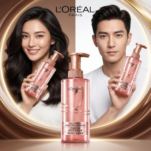 Image of L'Oreal Paris Elseve Full Resist Scalp Purifying Shampoo 440ml | Deep Cleansing Shampoo for Oily Scalp & Hair | Removes Excess Oil, Dirt & Build-Up | Refreshing Daily Hair Care