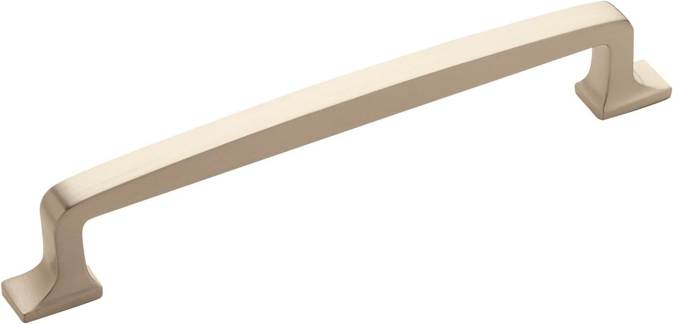 Amerock | Cabinet Pull | Satin Nickel | 6-5/16 inch (160 mm) Center to Center | Westerly | 1 Pack | Drawer Pull | Drawer Handle | Cabinet Hardware