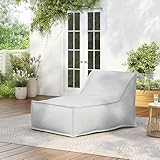 Christopher Knight Home Venny Bean Bag Chair, Fabric Bean Bag Chairs for Adults and Kids, Comfy Reading Chair, Lounge Sofa with Armrest, Indoor/Outdoor Spaces Memory Foam Bean Bag Chair, Light Gray