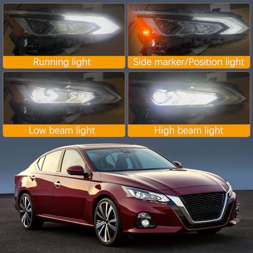 Right LED Projector Headlight For Nissan Altima 2019-2022 Headlamp w/DRL by LeanisTrim - Used condition - Image 4