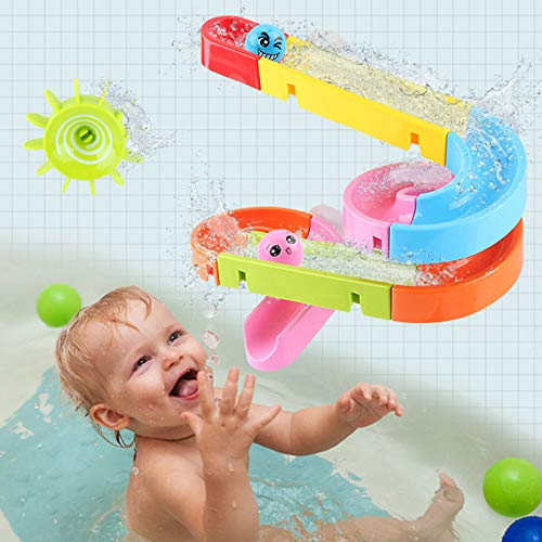 1PC del BañO Juguetes Divertidos Ventosa óRbitas Montaje Pista De Deslizamiento Juego De Agua De La Ducha del Juguete para NiñOs BañO TobogáN De La Piscina Cascada