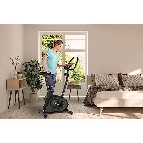Tunturi Cardio Fit B30 Hometrainer, fietstrainer, fitnessfiets, hometrainer met lcd-scherm en tablethouder, zwart - Afbeelding 3