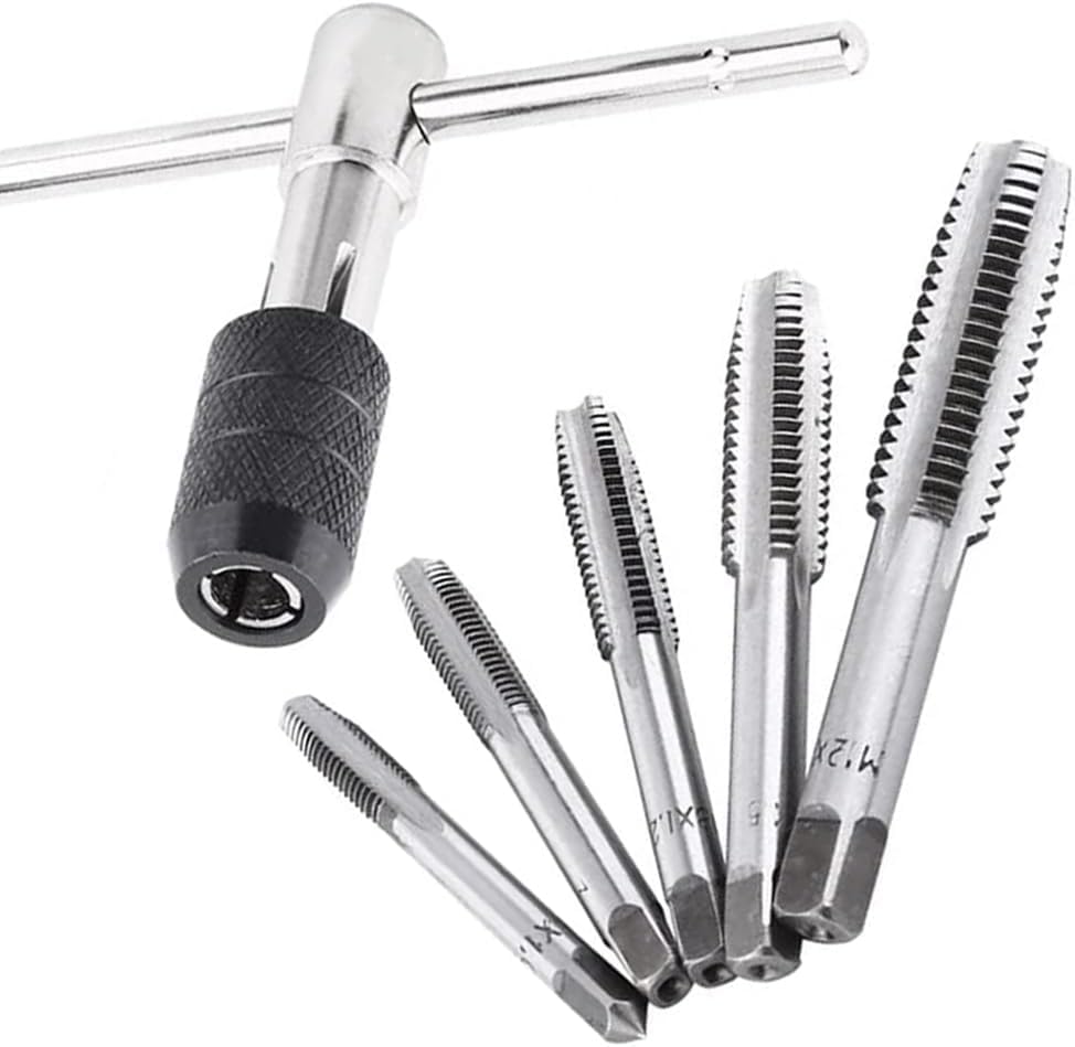 uptodateproducts 6 PCS Adjustable Metric T-Handle Tap Wrench Set M6/M7/M8/M10/M12 Threading Tool Hand Tap Set (B0D1R3DLZY) Amazon Price History, Amazon Price Tracker