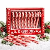 Lot de 12 Sucres d’Orge Goût Fraise – Bonbons Bâtons Rouge et Blanc – 144 g