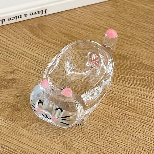 Vaso Cristal Gato para Líquido y Polvo de Uñas Manicura miniatura 2