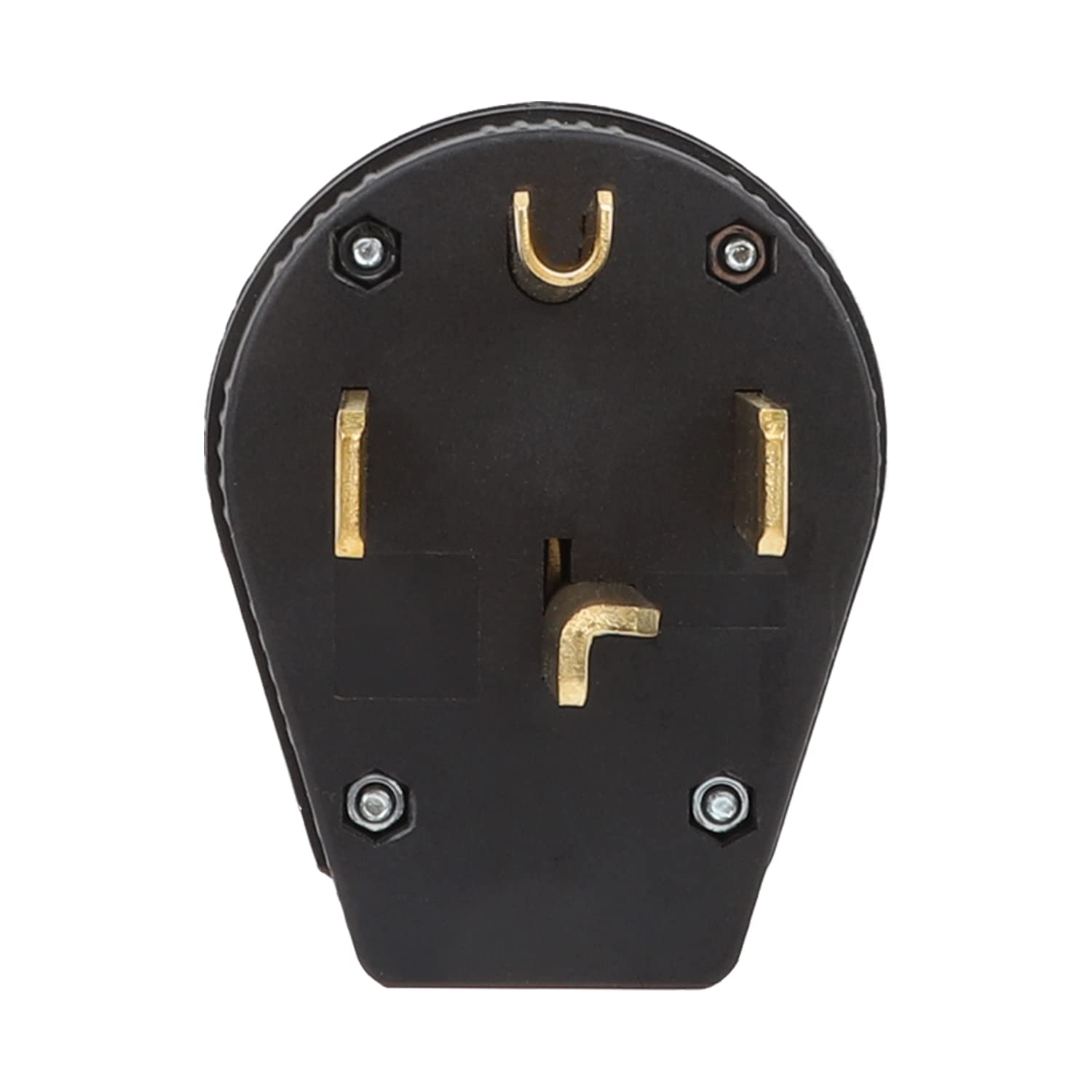 Nema 14-30P 30 Amp 125/250 Volt Winkelstecker, 3-polig, 3-adrig, Erdung, gerade Klinge Stecker für Trockner und Bereiche