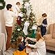SOMYTING 6 Stück Weihnachtsstrumpf Gestrickte Wolle Weihnachtsstrumpfe mit Namensschildern Weihnachtssocken Deko Christmas Stockings für Weihnachtsfeier Weihnachtsdekorationen und Kindergeschenke