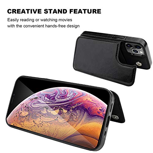 ONETOP for iPhone 12 Pro Max Wallet Case with Card Holder,Black by ONETOP - Used condition - Image 5