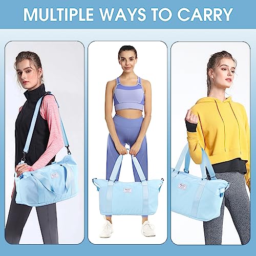 image for BALEINE Travel Tote Bag for Women, Weekender Carry-on Tote, Large Duff