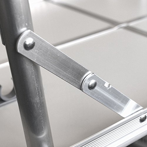 Multistore 2002 4tlg. Campingmöbel Set Klapptisch, Aluminium, 75x55cm + 3X Campingstuhl, Stone/Strandmöbel… - Image 6