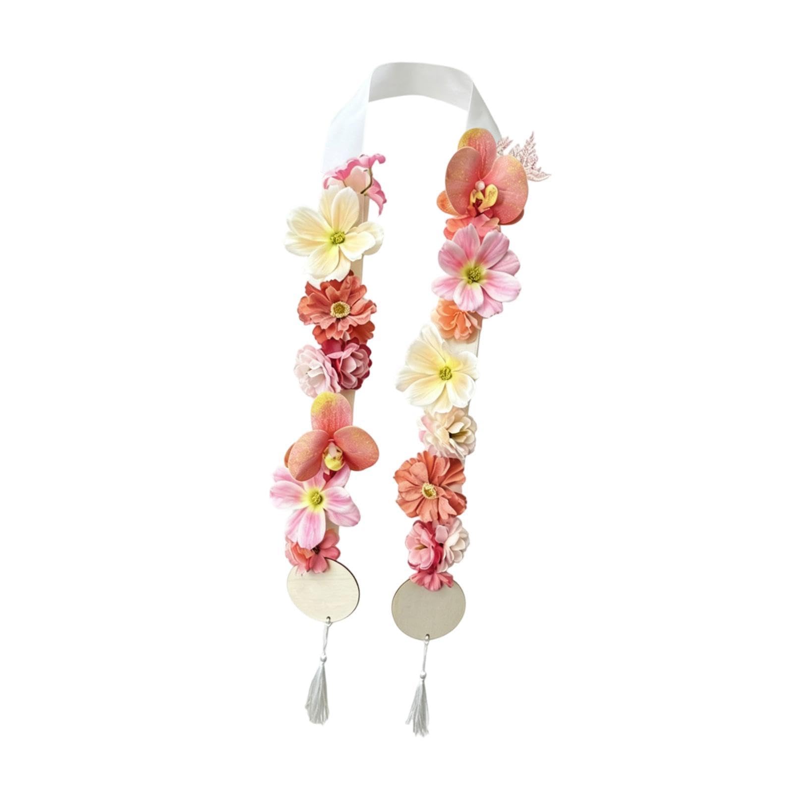 Cinta floral decorativa para vestidos de gala en graduaciones y eventos especiales
