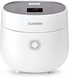 CUCKOO Micom Rice Cooker 3-Cup Uncooked / 6-Cup Cooked with Nonstick Inner Pot, Small Rice Maker with 8 Menu Options, Fuzzy Logic Technology, Auto Clean, Quick Rice Mode, White (CR-0375FW)