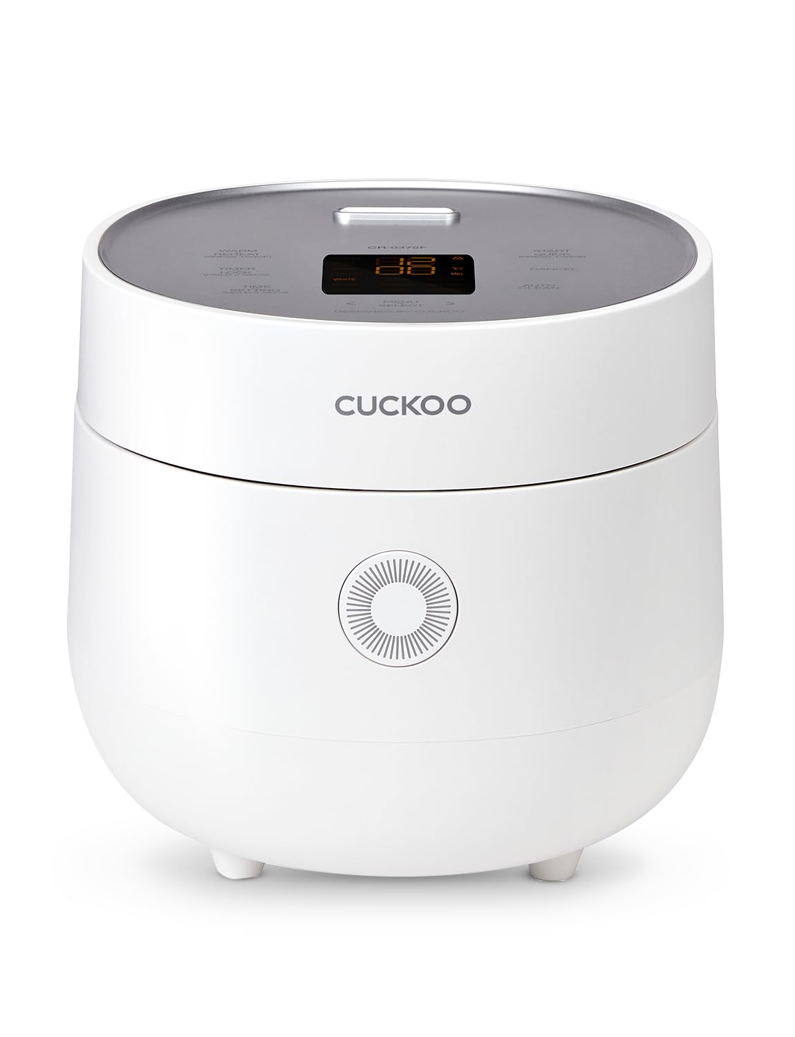 CUCKOO Micom Rice Cooker 3-Cup Uncooked / 6-Cup Cooked with Nonstick Inner Pot, Small Rice Maker with 8 Menu Options, Fuzzy Logic Technology, Auto Clean, Quick Rice Mode, White (CR-0375FW)