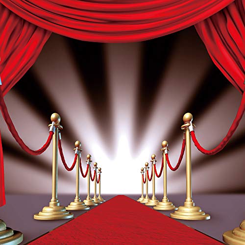 MTMETY Red Carpet Curtain Backdrop for YouTube Background Photo Video Studio Photography (Vinyl-5x5ft)