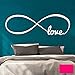 Wandtattoo Wandaufkleber endlose Liebe Unendlichkeit Symbol Infinity Love M1764 - ausgewählte Farbe: *Pink* - ausgewählte Größe: *M - 60cm breit x 20cm hoch*