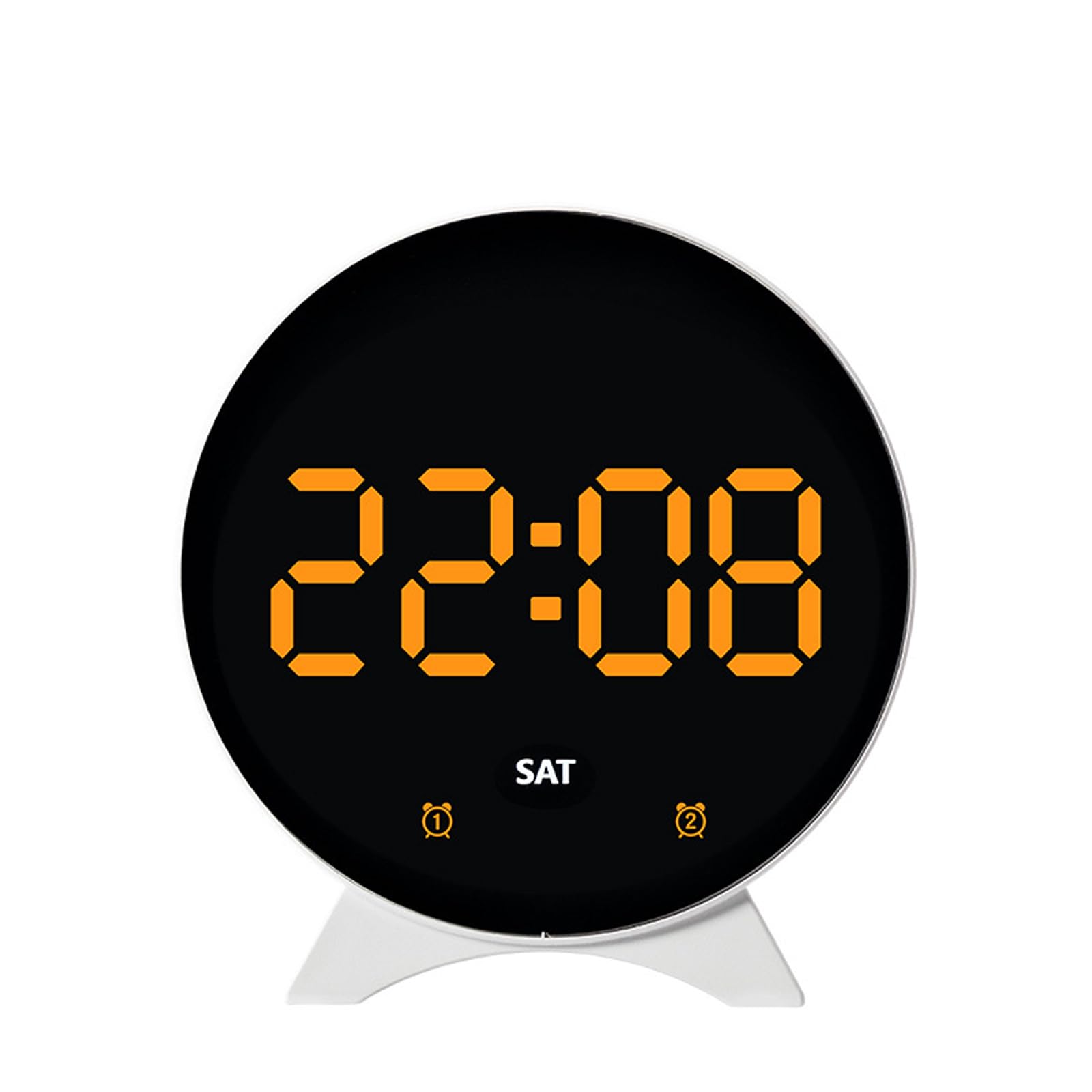 Tfaoys I Multifunction Alarm Clock With Large Led Display Environmental Monitored Feature House Decors Customizable Alarm Toning Clock