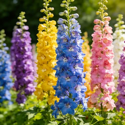 2000 Delphinium Seeds for Planting, Mix Consolida Ajacis Larkspur Flower