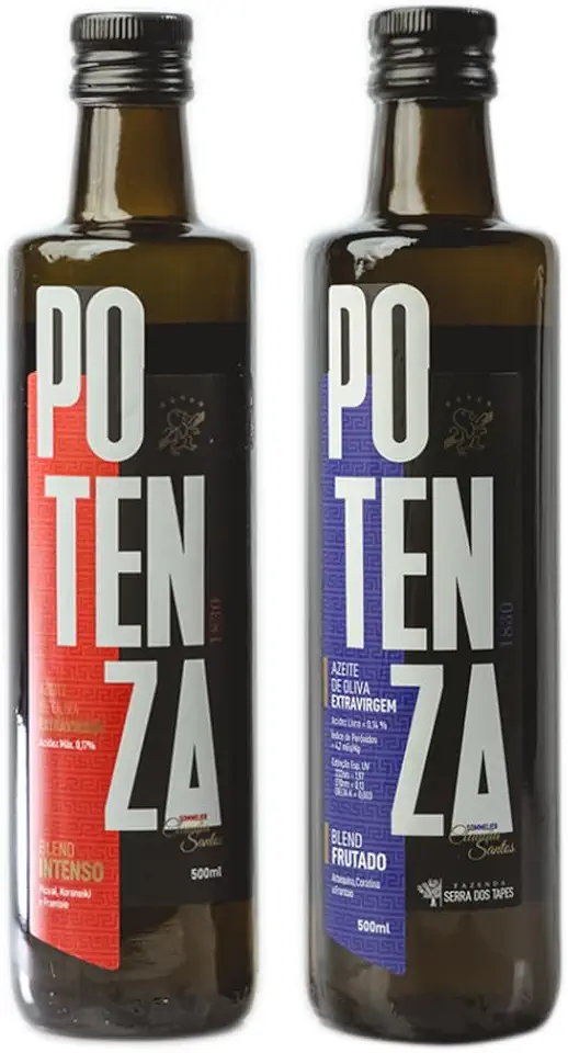 Azeite de Oliva Extra Virgem Potenza Blend Frutado e Blend Intenso 2x500ml