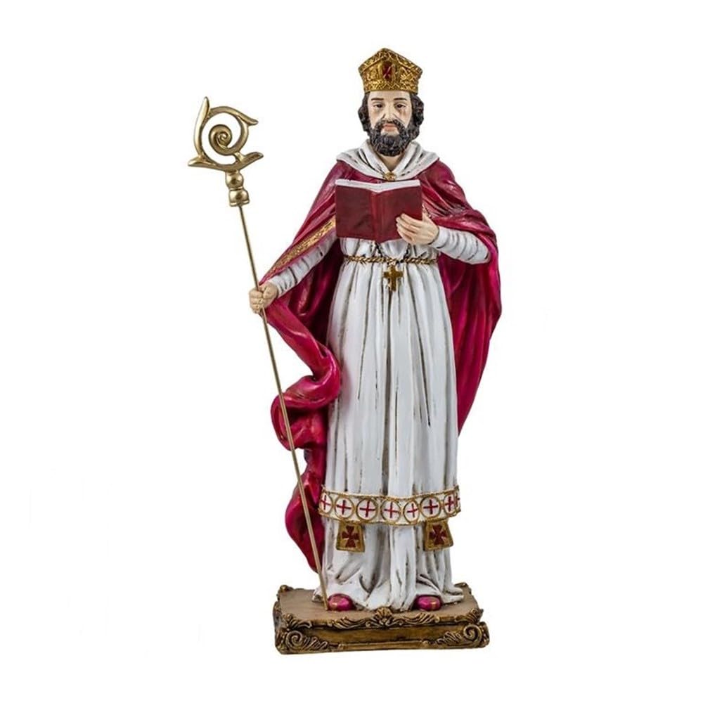 San Cipriano figura 30 cm. patrón de los magos y hechiceros resina peana