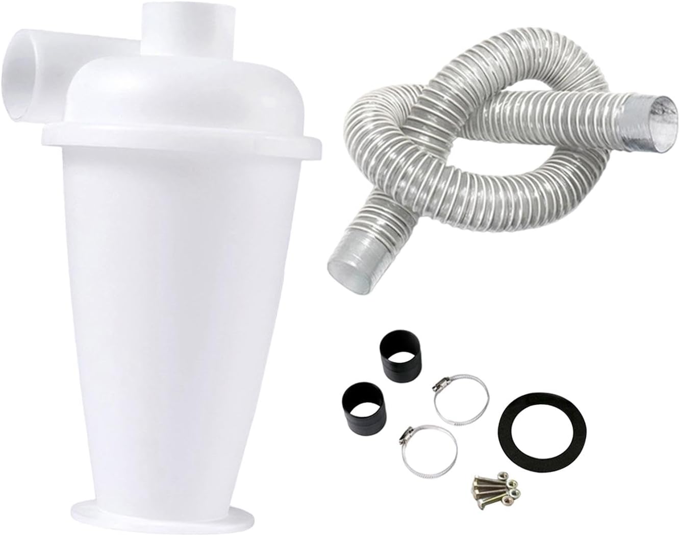 SECRET DESIRE Cyclone Dust Collector with Suction Duct Hose for Construction Waste Plaster with 2M Hose