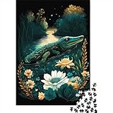 Taille du produit: Puzzle en papier 1000 pièces / 26cm x 38cm; Puzzle en bois 1000pcs / 50cm x 75cm. Ce puzzle Crocodile Enchanted World est fabriqué avec une technologie d'impression premium avancée. Chaque pièce du puzzle a une forme unique qui offre un niveau supplémentaire d'auto-évaluation et de concentration, ce qui peut inspirer efficacement la réflexion, entraîner le raisonnement, le jugement et la patience.