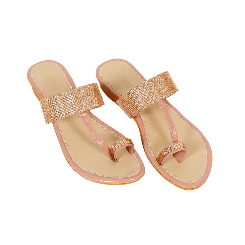Deynvock fashion sandals women trendy flats fashion slipper women or girls Casual and Formal Comfortable Slip-on Flat Sandal(Chain-01-pink-06) (B0D2V72XHM) Amazon Price History, Amazon Price Tracker