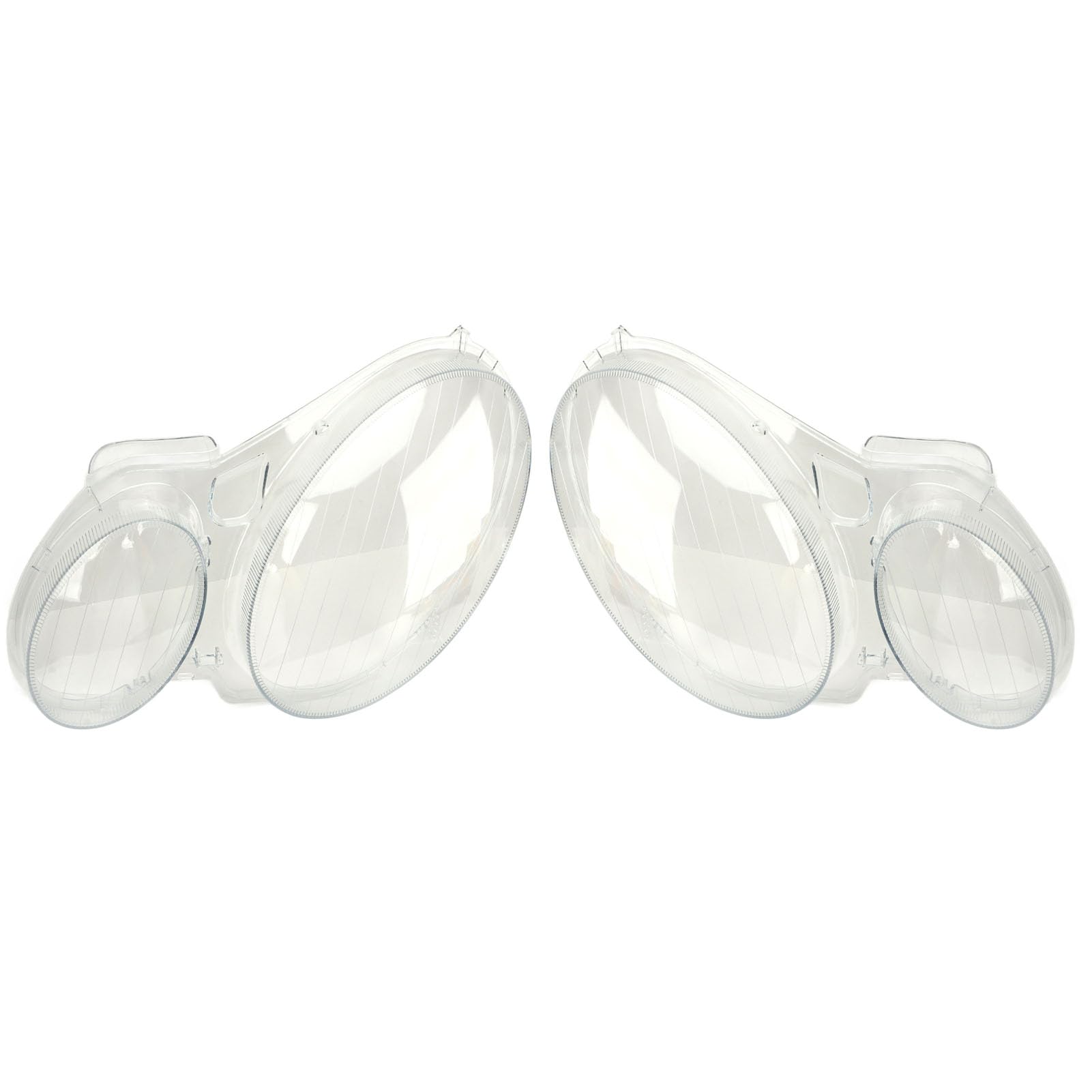 1 par de Lentes de Faro Izquierdo Derecho, Cubierta de Lente de Faro de Coche, Reemplazo de Carcasa de Lente de Faro Transparente paraClase E W211 E280 2002 a 2008