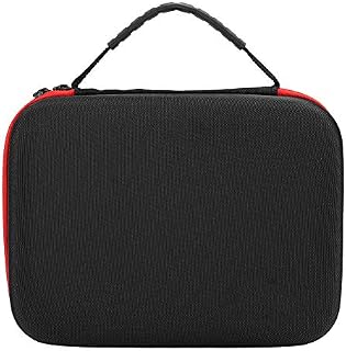 PUSOKEI VR Gaming Headset Carrying Case Nylon Hard Travel Case for Oculus Go VR Headset Protective/Collection Bag, with A Pocket for VR Controller(Black Red)