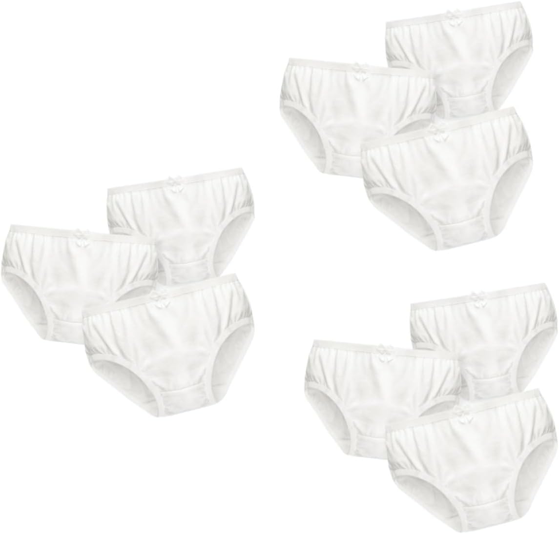 LIFKOME 9pcs Cotton Underwear for Girls Ballet Briefs Comfortable Elastic Waist