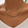 Daisy Philip 3mm 5mm 7mm 8mm CURB Mens Necklace Gold Chain Cuban - Stainless Steel Jewellery - Neck Link Chains for Men Man Women Boys Kids (50cm*8mm) #4
