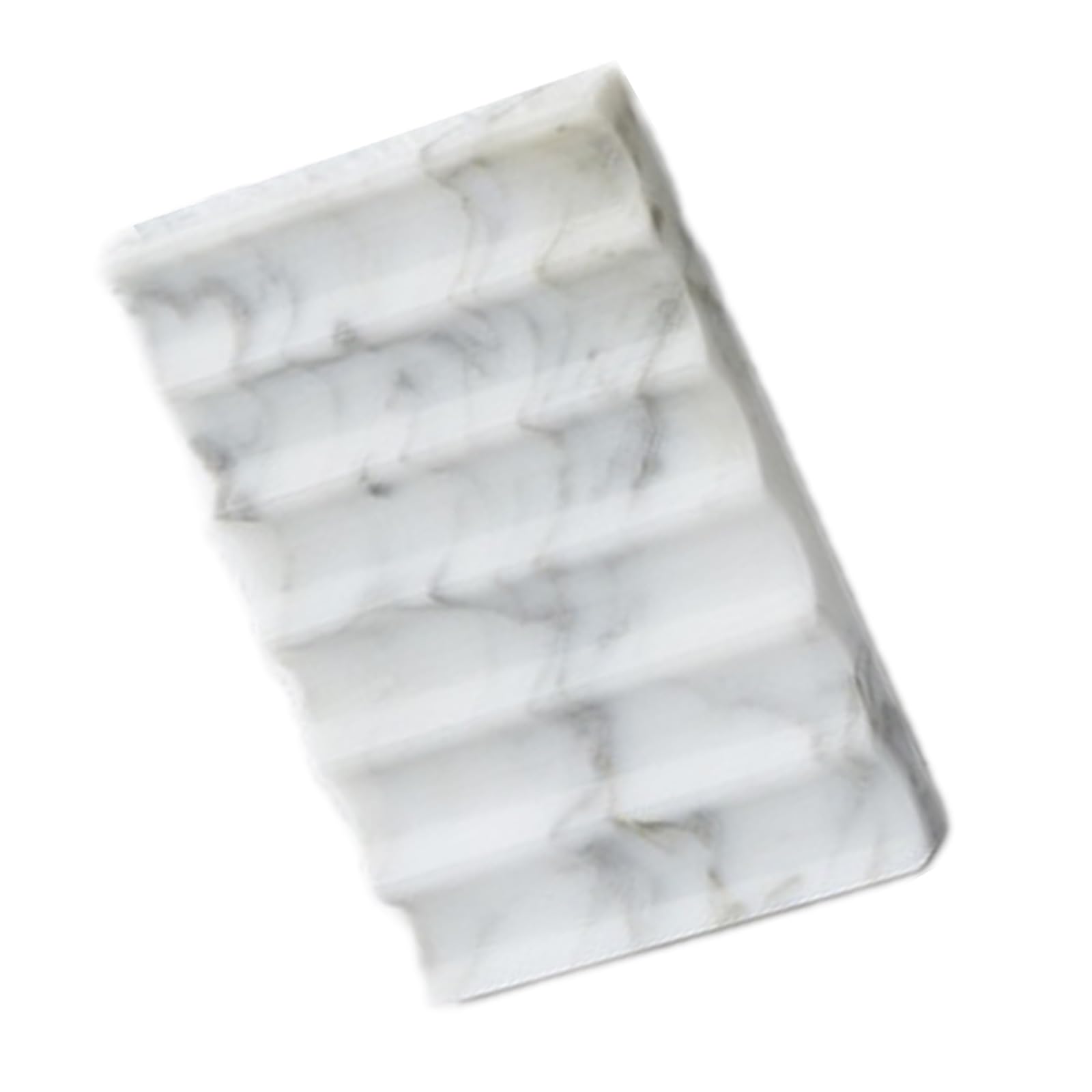 Bathroom Countertops Soap Holder Marble Auto Draining Tray Space Saving Soaps Upgrades for Sink & Vanity Storage Impermeable Organiz Modern Shelf for Sink Bathroom Countertop Organiz Marble