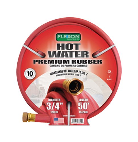 Flexon FAR3450 3/4" x 6" Rubber Garden Hose