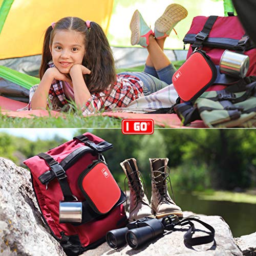 image for I GO 85 Pieces Hard Shell Mini Compact First Aid Kit, Small Personal E