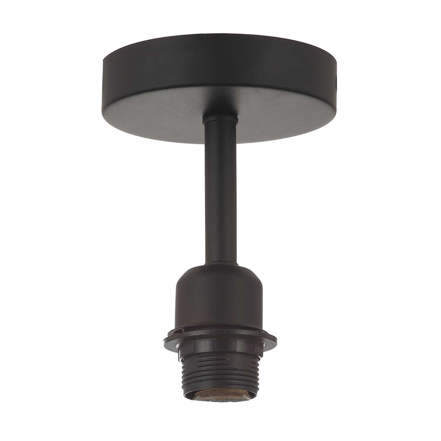 Happy Homewares Traditional Ceiling Light - Matt Black - 8-inch